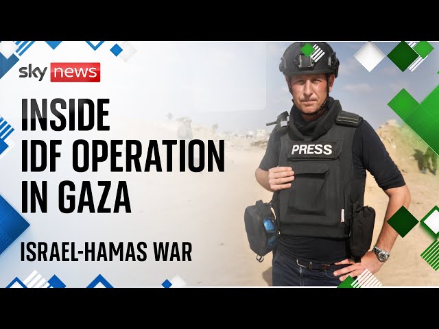 ⁣Israel-Hamas war: Sky News visits Philadelphi Corridor with Israeli military