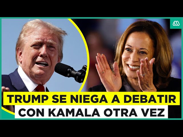 ⁣Elecciones EEUU: Trump se niega a debatir de nuevo con Kamala