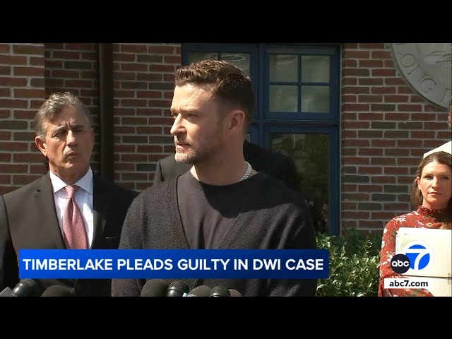 ⁣Justin Timberlake pleads guilty in New York drunken driving case in Hamptons