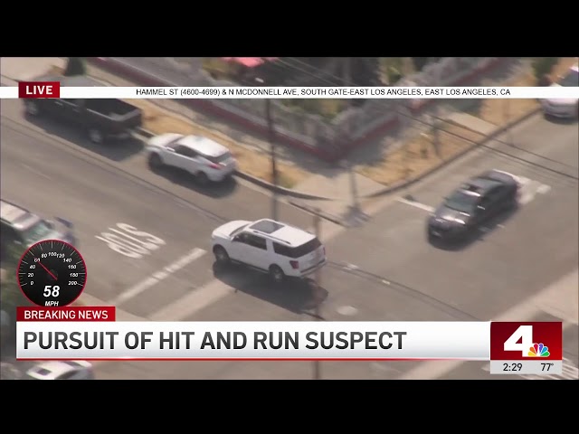 ⁣Watch Live: Officers are chasing a SUV driver at high speeds on the 5 Freeway in southern LA County