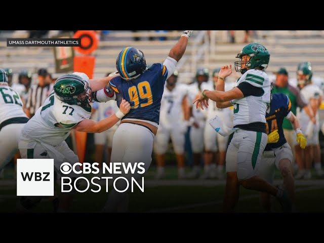 ⁣Football player who picked up sport a year ago now playing at UMass Dartmouth