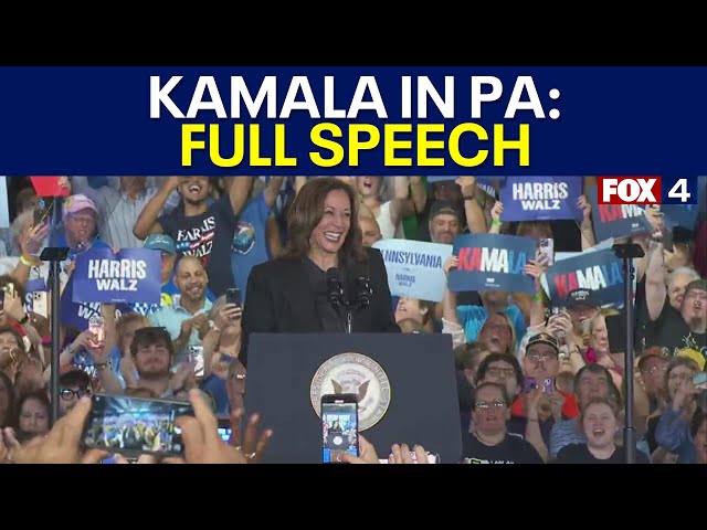 ⁣Kamala Harris Rally in Pennsylvania: FULL SPEECH