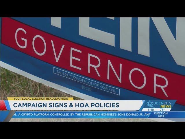 ⁣Can I put up political signs in my yard? HOA rules explained