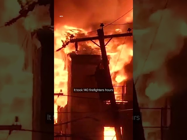 ⁣2 Philadelphia commercial buildings destroyed in massive fire