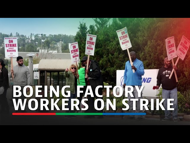 ⁣Boeing factory workers speak out from picket lines in Washington state | ABS-CBN News