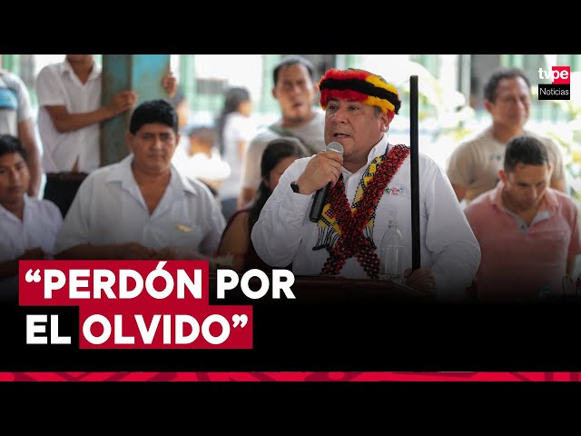 Premier Adrianzén lamentó “olvido e indiferencia” del Estado con Condorcanqui