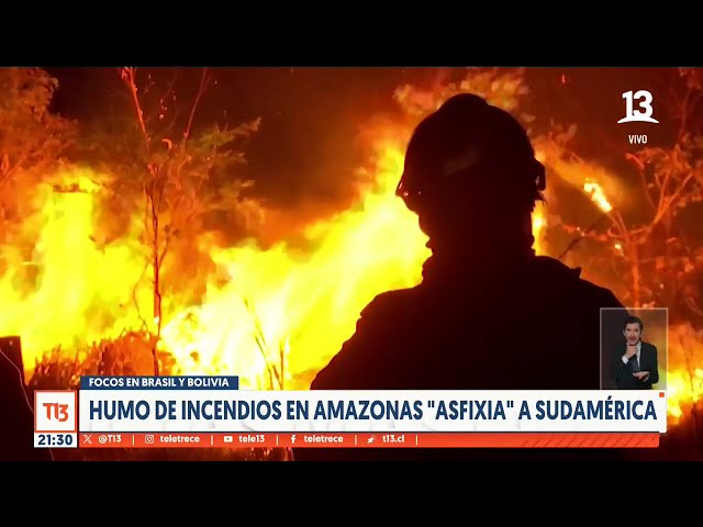 Humo de incendios en Amazonas "asfixia" a Sudamérica