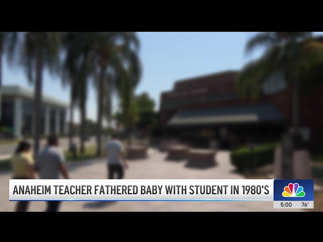 ⁣Anaheim teacher accused of fathering child with student in 1980's