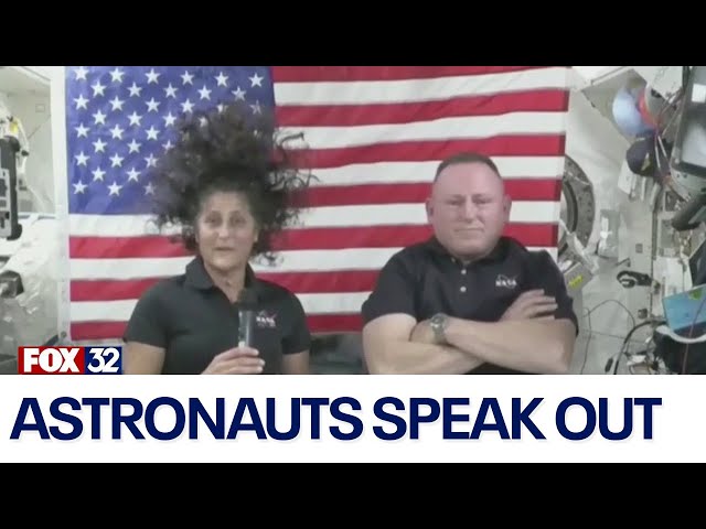 ⁣Stuck-in-space astronauts speak for the first time