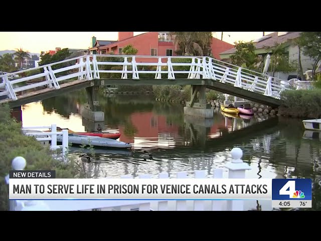 ⁣Venice Canal attacker sentenced to life in prison