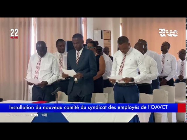 ⁣Installation du nouveau comité du syndicat des employés de l'OAVCT