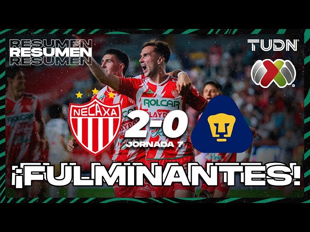 ⁣Resumen y goles | Necaxa 0-2 Pumas | Liga Mx -AP2024 - J7 | TUDN