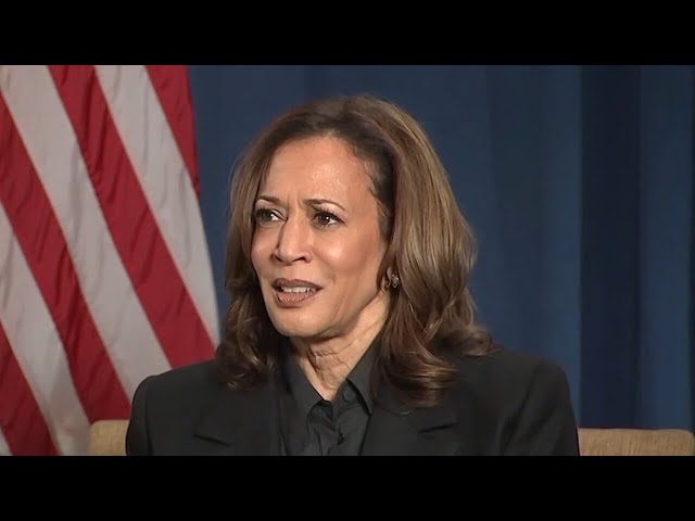 ⁣Kamala Harris sits down for her first solo TV interview of the election campaign