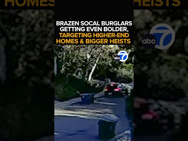 ⁣Thieves ransack LA home in brazen burglary caught on video