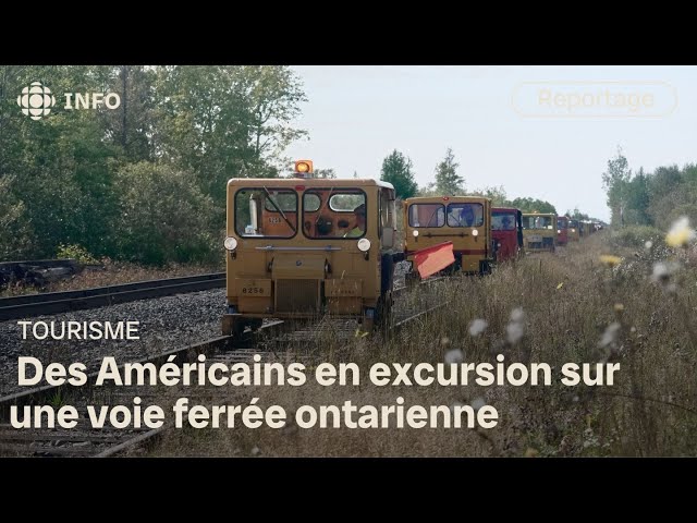 ⁣Des draisines sur le chemin fer d'Ontario Northland