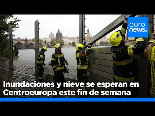 ⁣Los países del centro de Europa se preparan para aguaceros e inundaciones graves durante el fin …