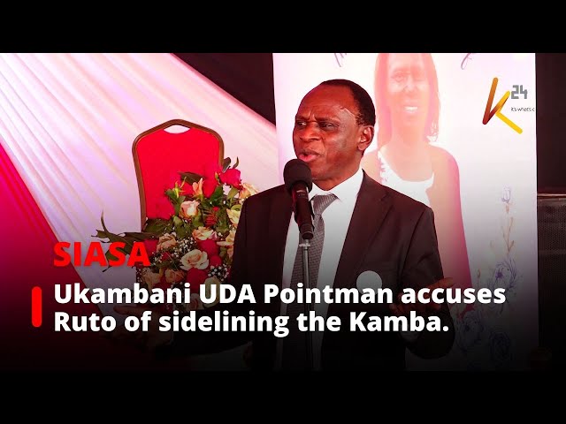 ⁣Ukambani UDA Pointman accuses Ruto of sidelining the Kamba Community.