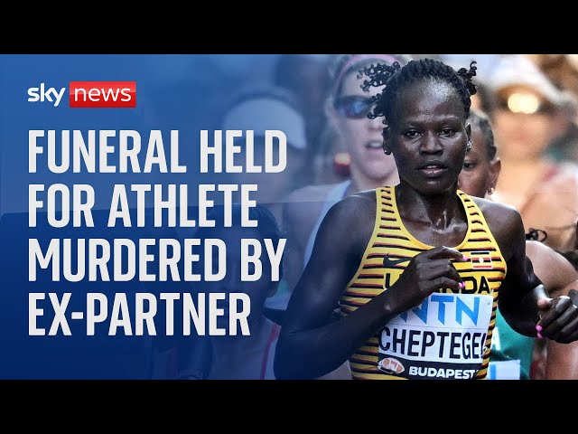 ⁣Funeral held for murdered Olympic athlete Rebecca Cheptegei