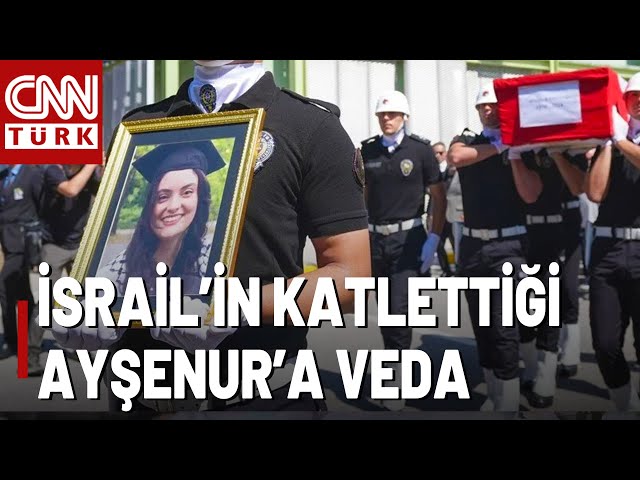 ⁣Batı Şeria'da Öldürülen Türk'e Veda! Ayşenur Ezgi Eygi İçin Aydın'da Cenaze Töreni Dü