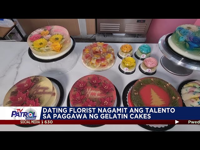 ⁣Dating florist nagamit ang talento sa paggawa ng gelatin cakes