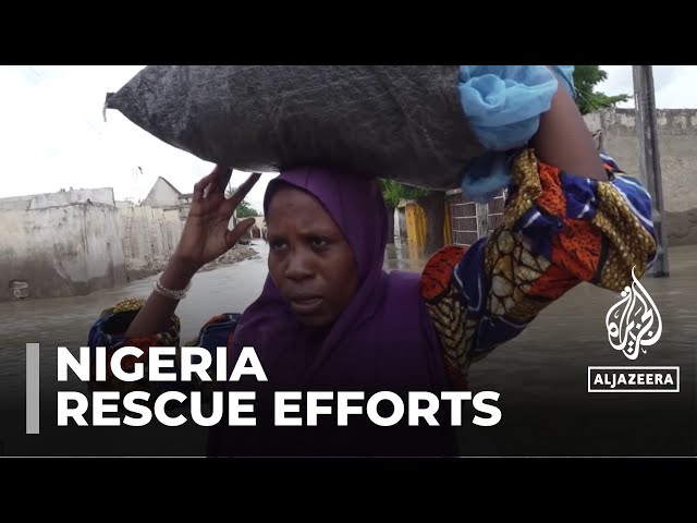 ⁣Flooded Nigerian city: Infrastructure damage hampering rescue efforts