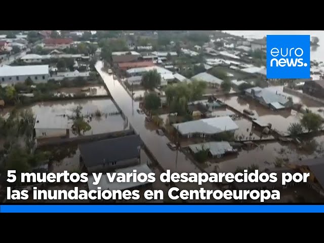 ⁣Ya hay cinco y varios desaparecidos por las lluvias en Centroeuropa