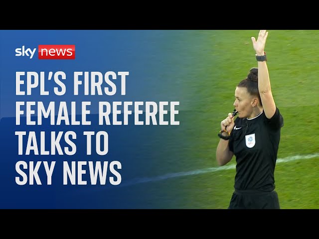 ⁣Premier League's first female referee reflects on 14-year career