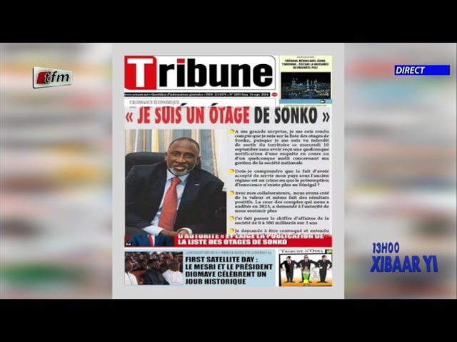 ⁣Revue de Presse du 14  Septembre 2024 présenté par Serigne Saliou Seck