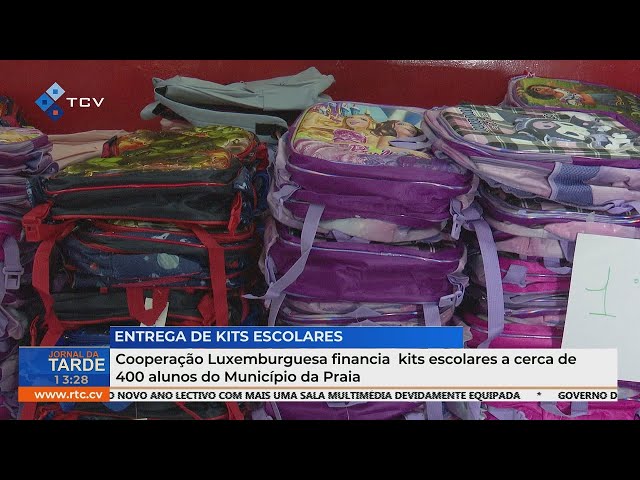 ⁣Cooperação Luxemburguesa financia  kits escolares a cerca de 400 alunos do Município da Praia