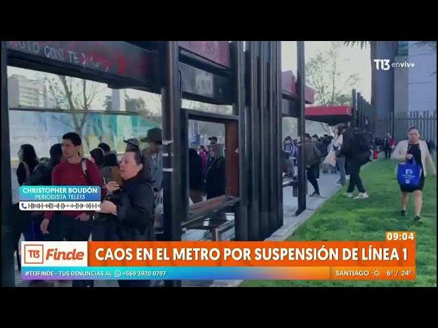 ⁣Caos por suspensión de línea 1 del Metro