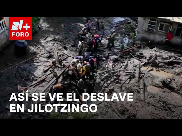 ⁣De este tamaño es la tragedia por el deslave en Jilotzingo, Edomex - Sábados de FORO