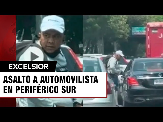 ⁣Asalto a automovilista en Periférico Sur; aprovechan salida de escuelas