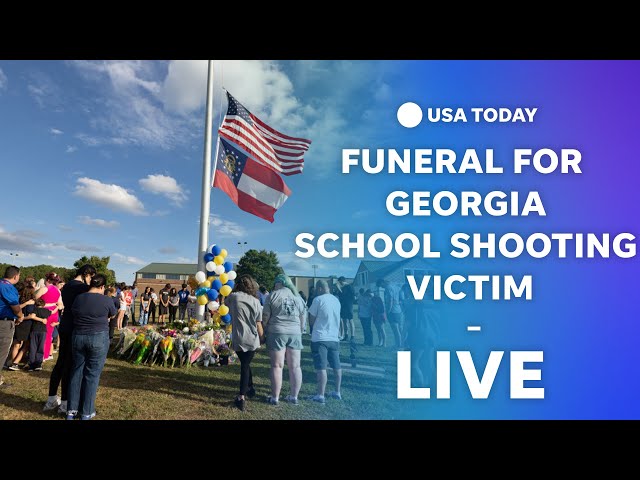 ⁣Funeral for Georgia school shooting victim