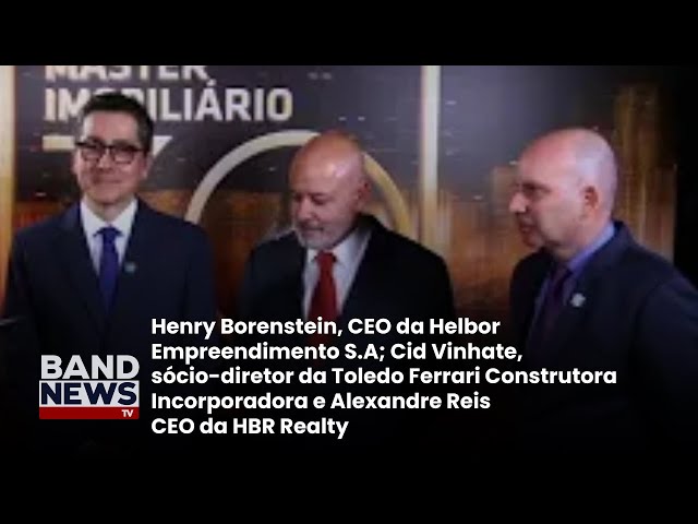 ⁣Prêmio Master imobiliário: Lenny Leone entrevista Henry Borenstein, Cid Vinhate e Alexandre Reis