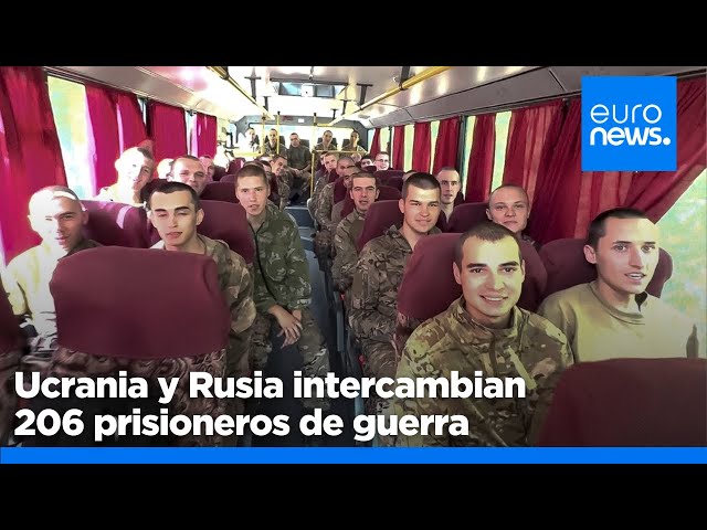 ⁣Rusia y Ucrania intercambian 103 soldados por bando mientras sigue la contraofensiva rusa en Kursk