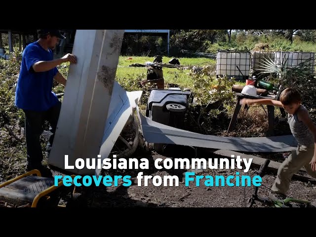 ⁣Louisiana community recovers from Francine