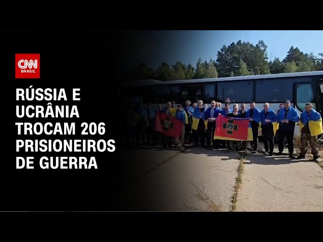 ⁣Rússia e Ucrânia trocam 206 prisioneiros de guerra | AGORA CNN