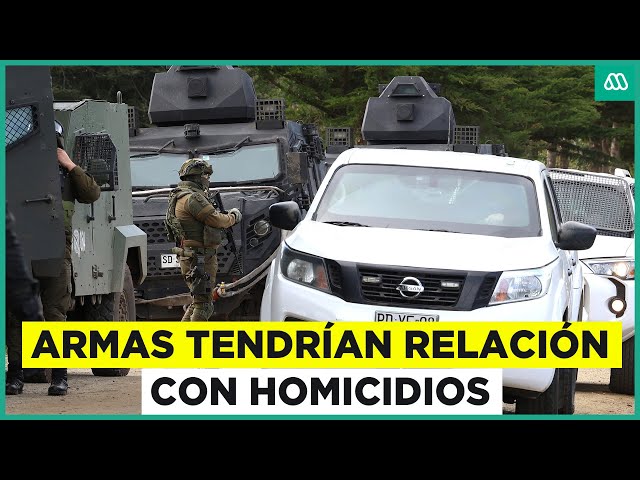 ⁣Operativo: Armas incautadas a WAM se habrían usado en homicidios anteriores