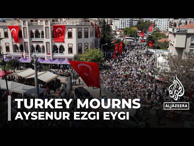 ⁣Turkey buries US activist killed by Israel in occupied West Bank