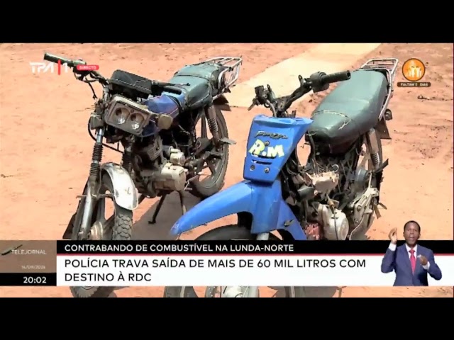 ⁣Contrabando de combustível na Lunda Norte-Polícia trava saída de mais de 60 mil litros co destino á