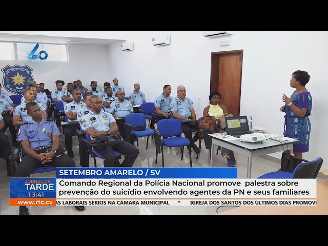 ⁣Polícia Nacional promove palestra sobre prevenção do suicídio para agentes e famílias