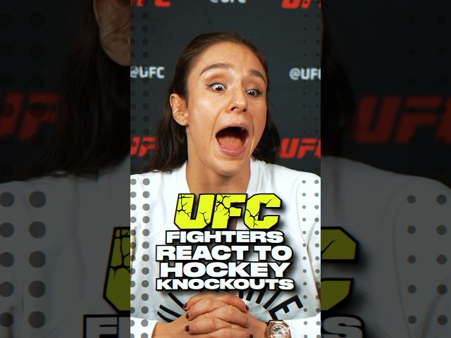 ⁣Noche UFC Fighters React To Hockey Knockouts 