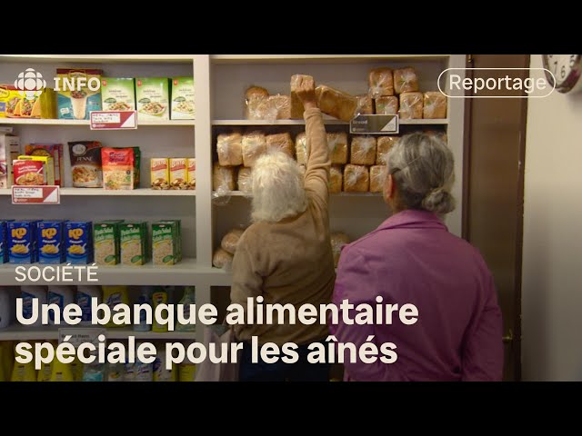 ⁣Une banque alimentaire ouverte seulement au 50 ans et plus