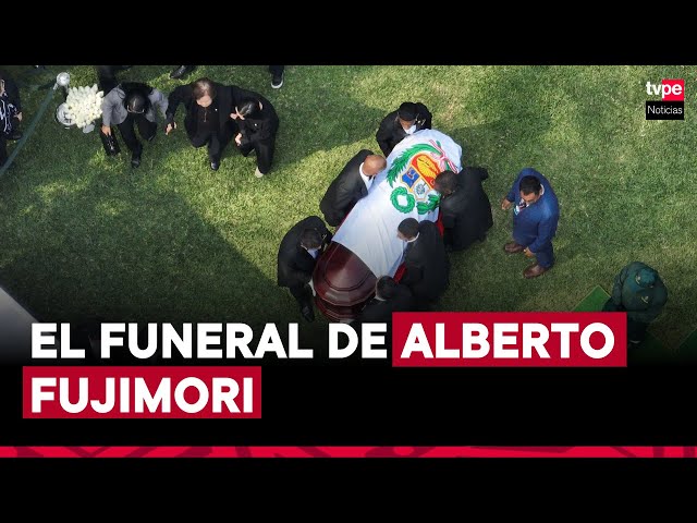 ⁣Alberto Fujimori: así fue el entierro del expresidente en el cementerio Campo Fe de Huachipa