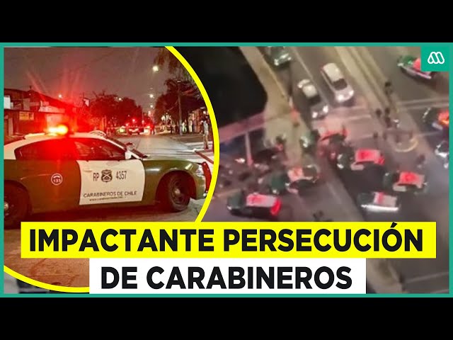 ⁣Impactante persecución policial: Delincuentes chocaron mientras huían a toda velocidad