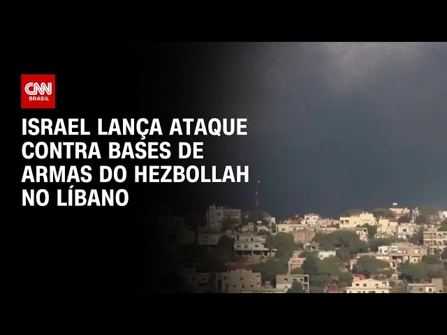 ⁣Israel lança ataque contra bases de armas do Hezbollah no Líbano |CNN Prime Time