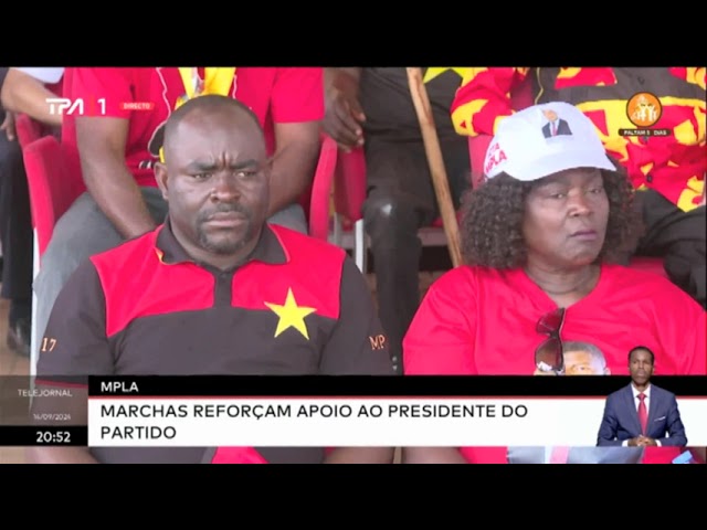 ⁣MPLA - Marchas reforçam apoio ao presidente do partido