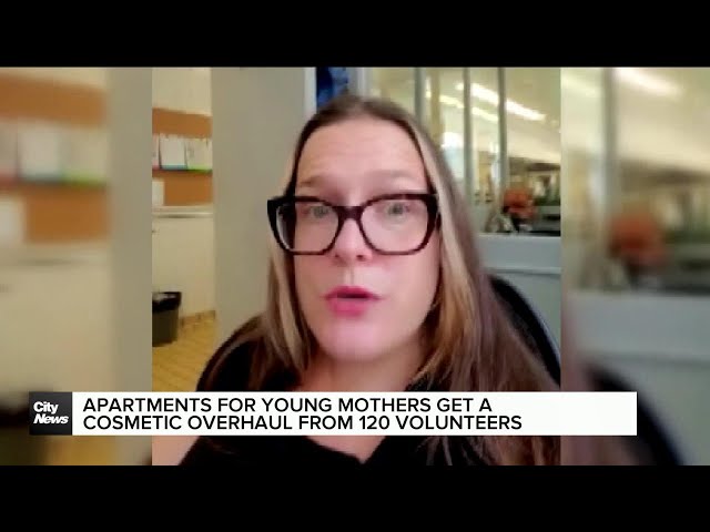 ⁣Apartments for young mothers in Montreal get a fresh coat of paint