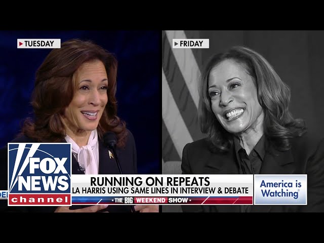 ⁣WATCH: Kamala Harris uses strikingly similar language in interview and debate