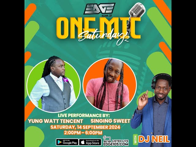 ⁣✔️ONE MIC Live Performance | BEENIE MAN |  YUNG WATT TENCENT | SINGING SWEET | DJ Neil On Edge 105FM